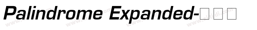 Palindrome Expanded字体转换